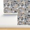 Dogs Watercolor Pets Animals Playroom Nursery Gray Custom Removable Wallpaper by Spoonflower Peel & Stick Wallpaper 2FT Wide